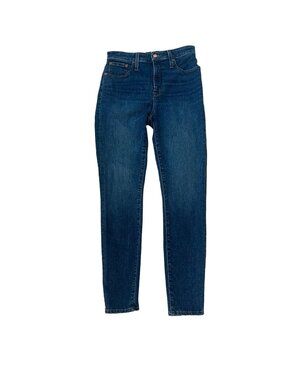 J CREW Womens Dark Wash Skinny Jeans Sz 28